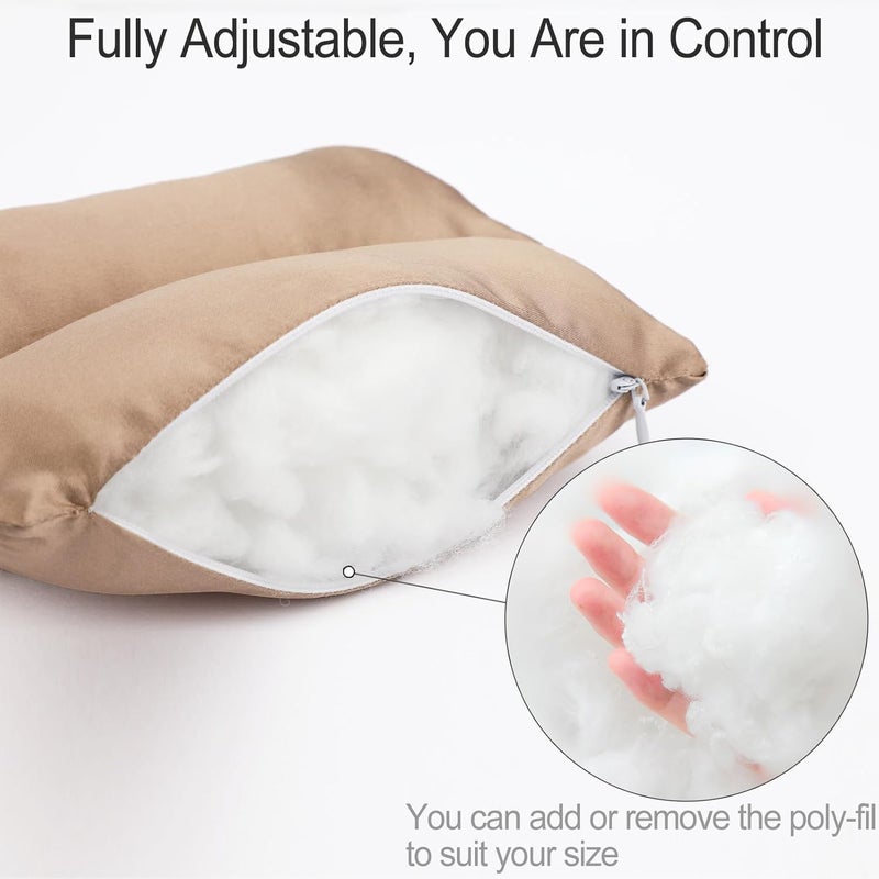 HapiPoppy Port Pillows Chemo Port Pillow for Seatbelt Pacemaker Chest Protector Chemo Patients Cancer Open-Heart Incision Recovery Post Surgery Support Cushion Gifts, Silky Satin Taupe - Image 5